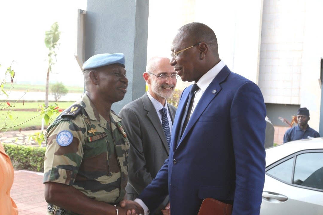 Arrivée à #Bangui ce vendredi 1er mars 2019 de <a href="/ndiayemankeur/">Mankeur Ndiaye</a>, Représentant spécial du Secrétaire général <a href="/ONU_fr/">Nations Unies (ONU)</a> en #Centrafrique🇨🇫 et Chef de la #MINUSCA #CARpeace
