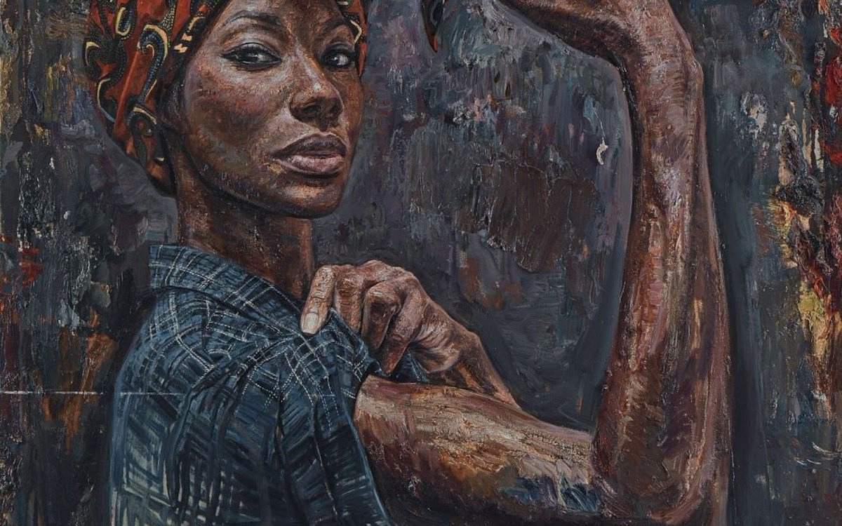 TheWrightMuseum's tweet photo. This #WomensHistoryMonth, we celebrate the millions of women who have shaped every facet of our world. "My mission in life is not merely to survive, but to thrive; and to do so with some passion, some compassion, some humor, &amp; some style." - @DrMayaAngelou 
Artist: @TimOkamuraArt https://t.co/0gDEXmYbjt