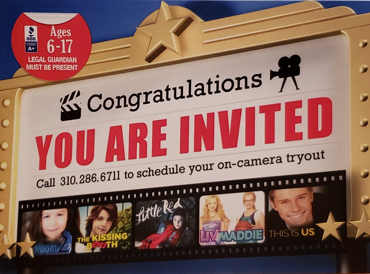 AAMPRussNeibert's tweet photo. Happening in #LosAngeles this weekend!! #OnCameraActingSchool #Kids #Teens #Tryout #Audition #AppointmentRequired #CallNow Ask for Russ!! https://t.co/15Y1GNHg0P