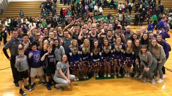 Really bummed we can't get home to see the game tonight!   1 game and 1 treatment at a time!  Cam's got her game face on how about you? Let's get this party started!💜💛🏀💛💜 GO SAILORS! <a href="/TheSailorNation/">Vermilion Athletics</a>  <a href="/Cam_Colahan/">Cam🦋</a>
<a href="/khabes22/">Kurt Habermehl</a>