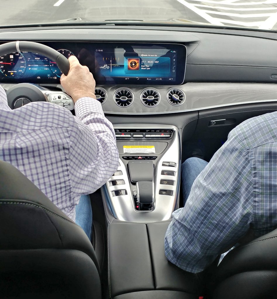 BenzBlogger's tweet image. Test drive #1 in the @MercedesAMG #GT63 is in the books. We all loved it. 
#onemanoneengine #AMG #HeyMercedes