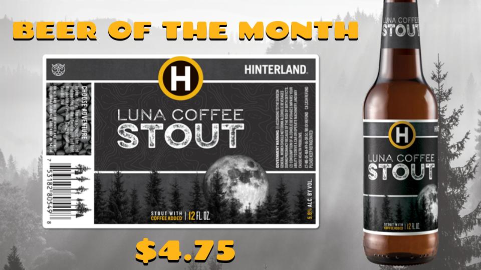 AnduzzisGB's tweet image. The Luna Stout from @hinterlandbeer is our featured beer for March! Come check it out on draft today!

#MarchFeature #CoffeeStout