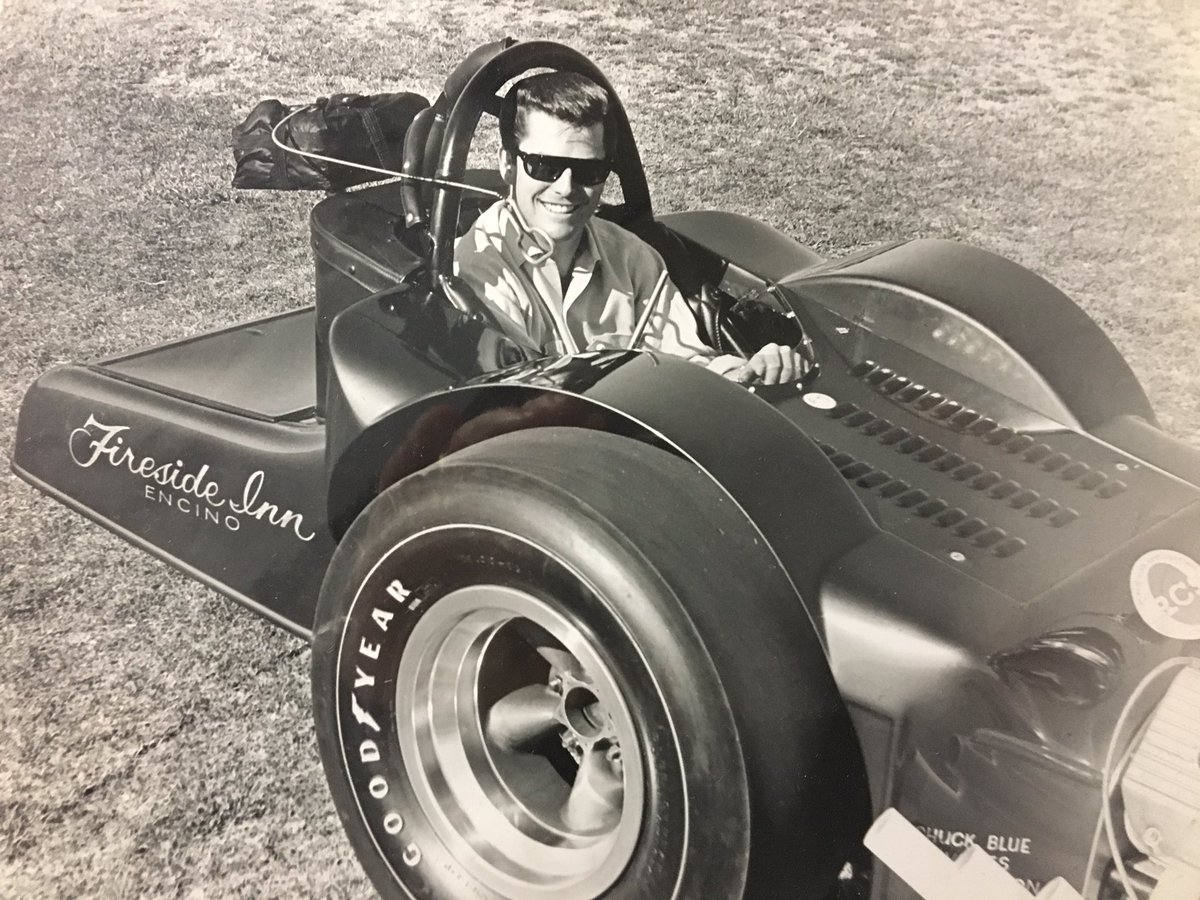 Dixontopfuel's tweet photo. I missed #tbt so it’s #FlashbackFriday when Pops was doing a photo shoot while shoeing the #FiresideInn roadster. They could run car in either #TopFuel or Comp Eliminator. He had the ‘do going on! Guys like him, #Ace and #Dicko we’re always rollin! #LDSr #OGLD #nitro #dragster https://t.co/cpbfWtcjNj