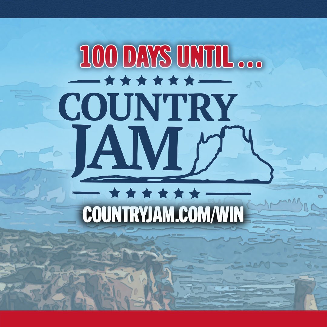 CountryJamCO's tweet photo. 3/5 marks 100 days until #CountryJamCO and we're celebrating by giving you 20 -- yes, 20! -- chances to win free tix! It starts NOW with a grand prize of two Super VIP tickets! We're also giving away a pair of GA tix every hour on 3/4 &amp; 3/5. Learn more: https://t.co/cxnyQbTL1i https://t.co/XecRlxOfWV