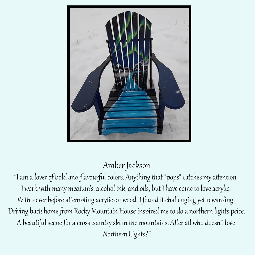 This Northern Lights chair is amazing and it would look great on your patio this summer.

Text centrefest to 1-855-735-2437 to bid, or bidr.co/events/centref…

#fundraiser
#liveauction
#CWG2019