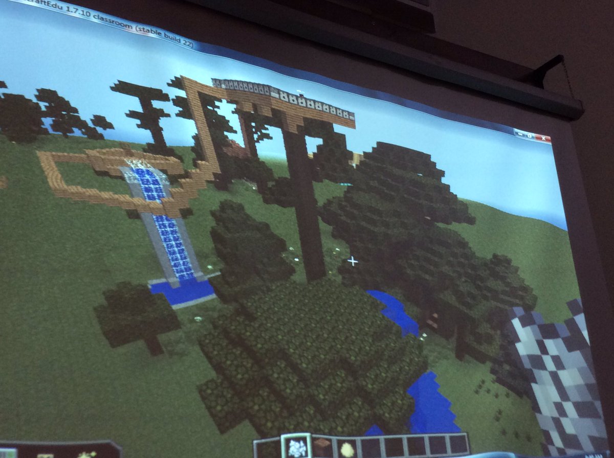 Caraway_ITS's tweet photo. #CarawayAcademy #MinecraftEdu students are designing an #Ewok inspired treetop village. @CarawayElem @RRISDTech @RoundRockISD #collaboration #liveinthetrees https://t.co/vJAJzZ7R9G