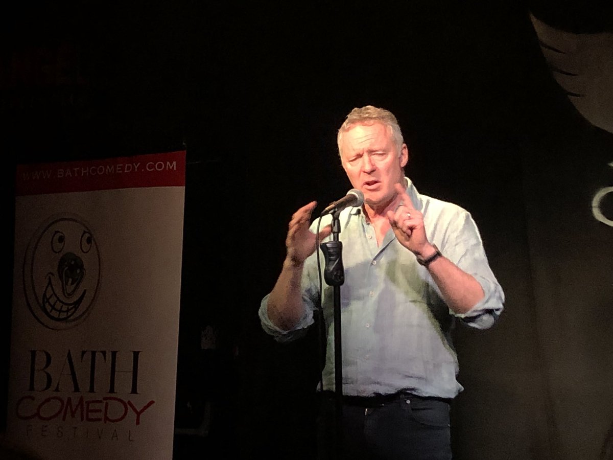 Here’s <a href="/rorybremner/">Rory Bremner 💙🇺🇦</a> at our London press launch - come see him at #BathComFest on March 26th at <a href="/WalcotHouseBath/">Walcot House</a> 

bathcomedy.com/whats-on?id=10…