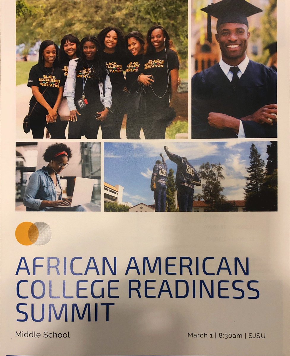 Dartmouth Middle School students at the African American College Readiness Summit at SJSU.
#dmseagles #AACRSatSJSU #usdlearns