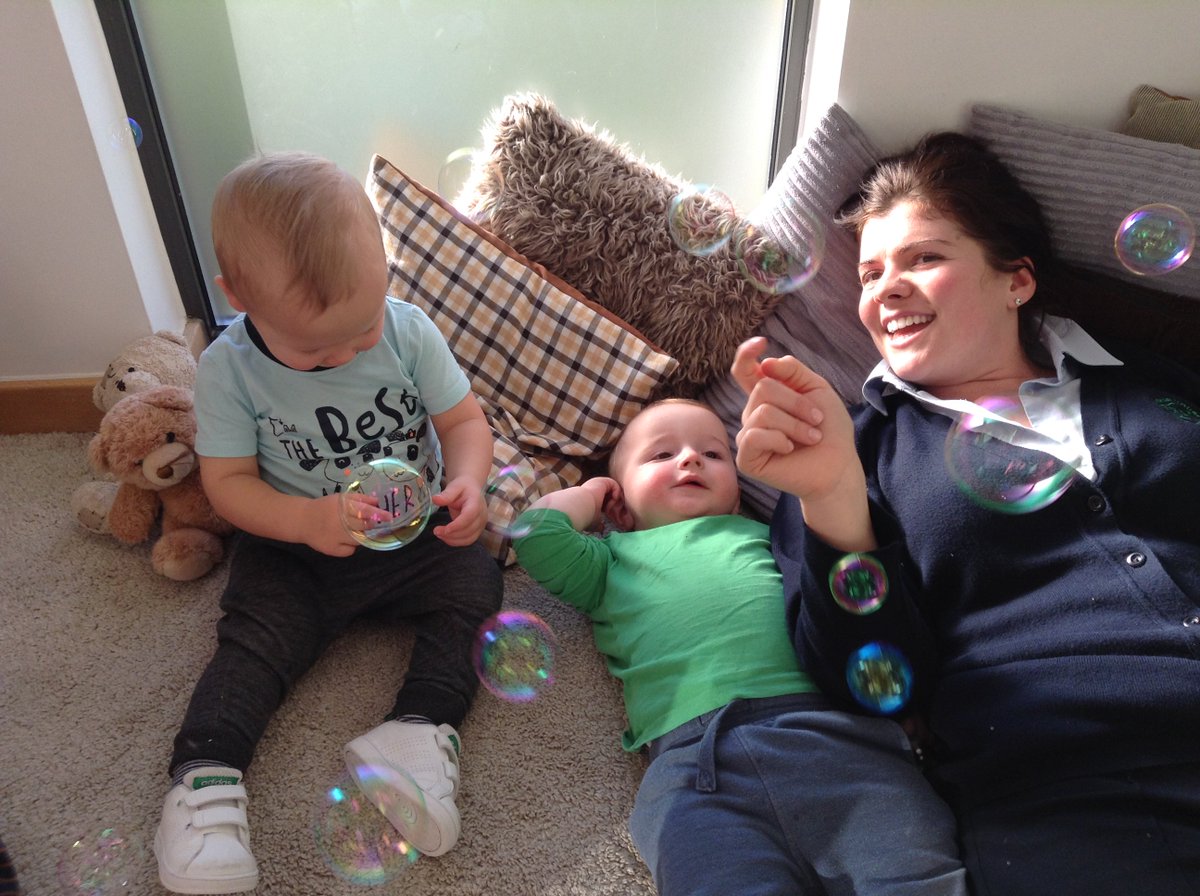 Why not try lying down with your little one on your backs together and blowing bubbles over your heads. Share some time together watching the bubbles fall toward you, encourage your little one to reach out to pop the bubbles strengthening their arms and core muscles #toptipfriday