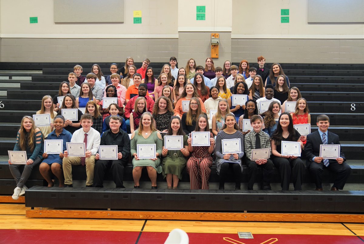 Congratulations to the new National Junior Honor Society inductees at NLMS!