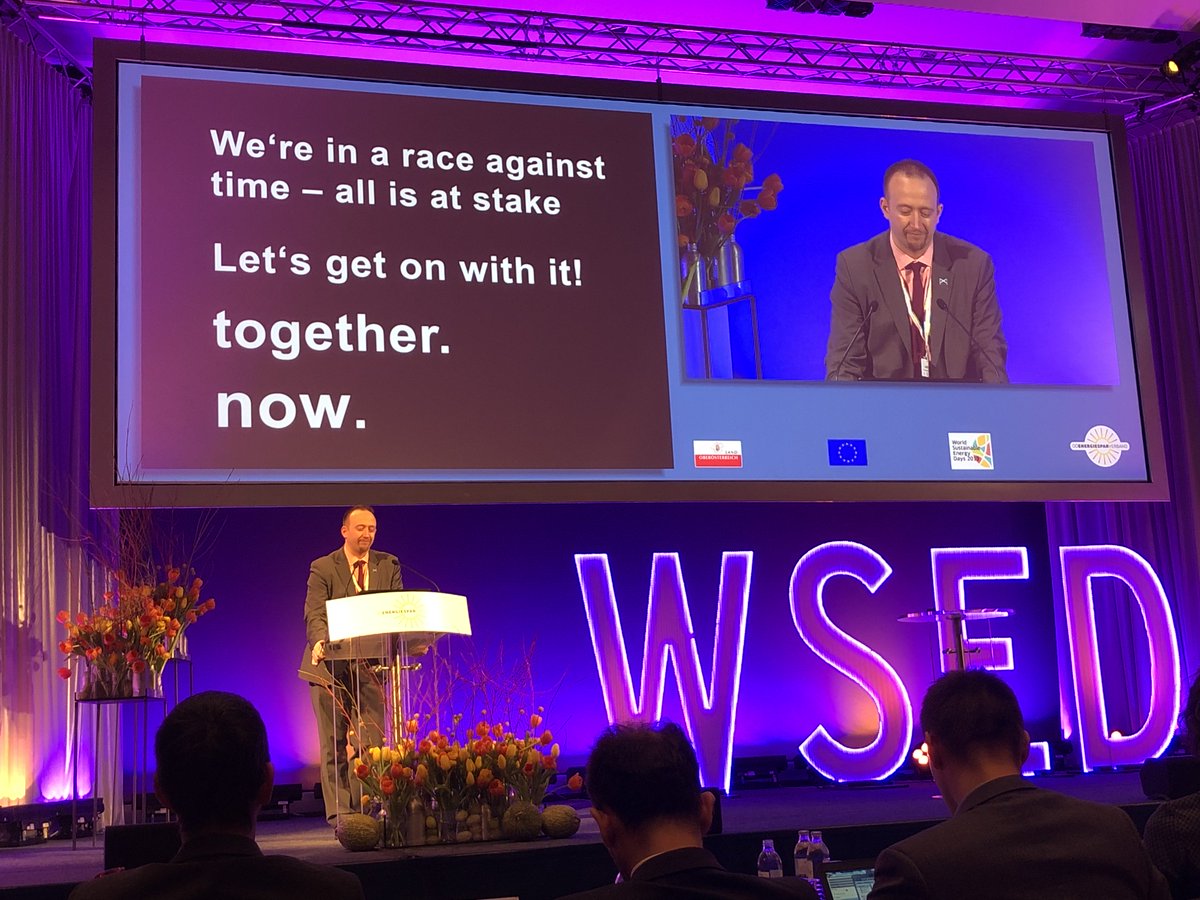 StefanMBuettner's tweet photo. concluding words at #WSED2019:
We're in a race against time - all is at stake
Let's get on with it! Together. Now.
#energyefficiency -> #notdifficult #justcomplicated https://t.co/pnP3oSzKsS