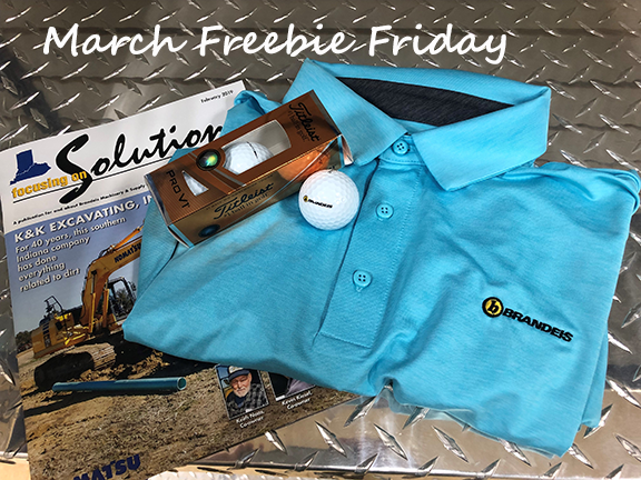BrandeisEqCo's tweet photo. Have you entered our March Freebie Friday? Hop over to our FB page https://t.co/hpMtJGZKvK and get entered to win! #freebiefriday #spring #golf #construction #heavyequipment #springconstruction https://t.co/67PjkNjnnA