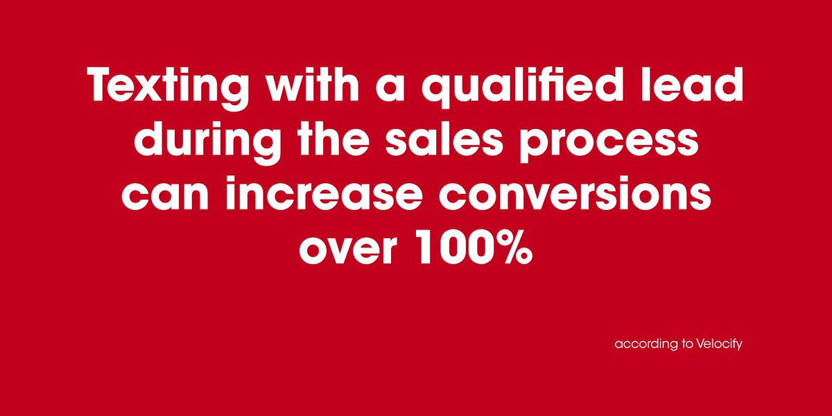 text2drive's tweet photo. Texting with a lead during sales process can increase conversions over 100% - https://t.co/KSgv1ljB68 

#TEXT2DRIVE #TextSales #CarSales #AutoSales #SalesProcess #ConvertMore #ConvertBetter #BusinessTexting #AutoIndustry #CarIndustry #SellMoreCars #SalesManagers #SalesDepartment https://t.co/m7mME6uaqq