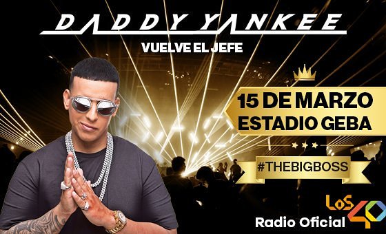 Los40ar's tweet photo. Hoy en #LaTardeDeLOS40 regalamos el acceso 26 para el show de @daddy_yankee 🎉 En la apertura de las 15 hs se vaaaaa⬇️ Usá el HT #ElCangriEnLOS40 https://t.co/bNdm0C34qV