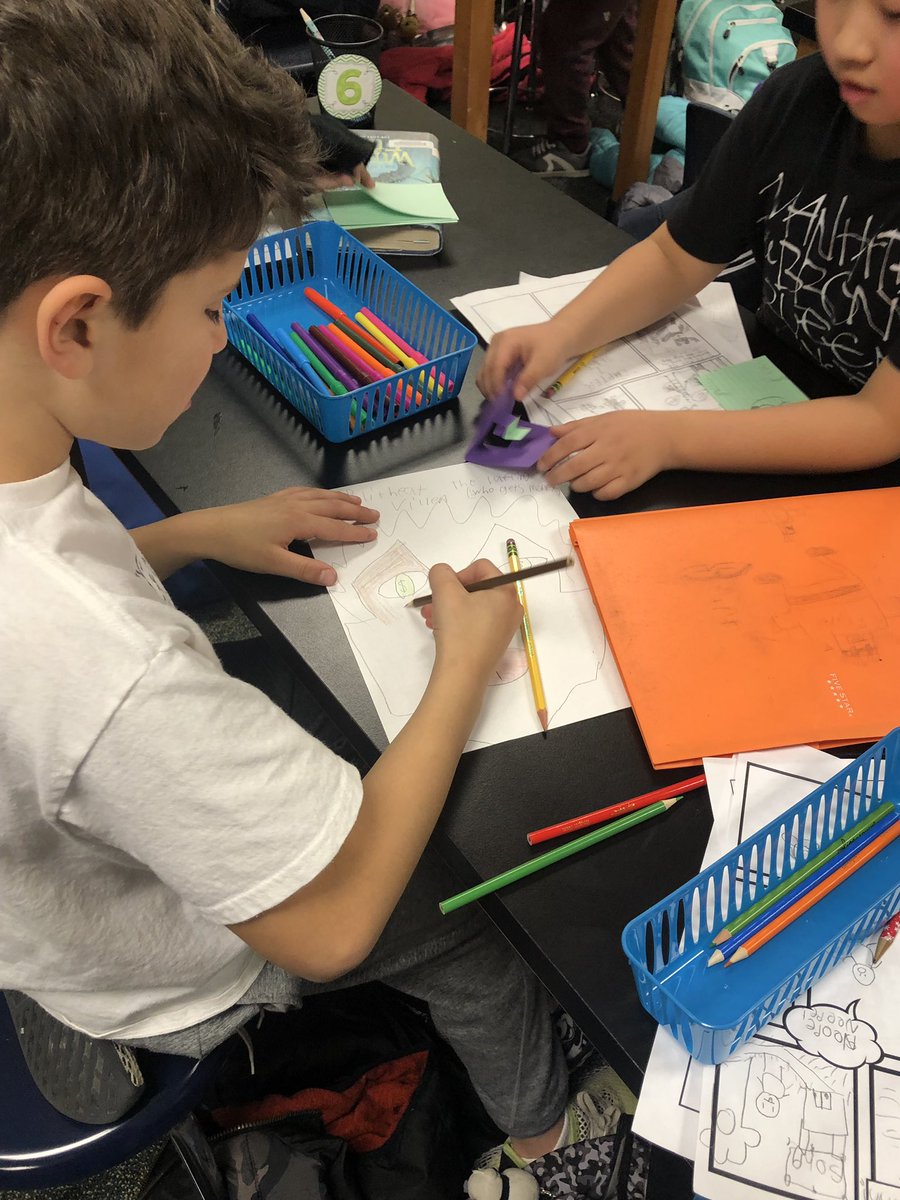 CreevyLRT's tweet photo. Our Hoover 3rd graders are LOVING Comic Book Club! https://t.co/wplFLK8y27