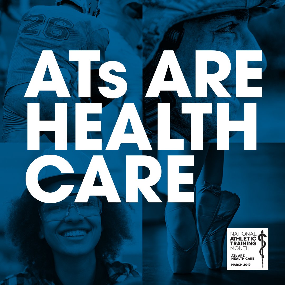 Happy National Athletic Training Month! #NATAM2019 #ATsAreHealthCare