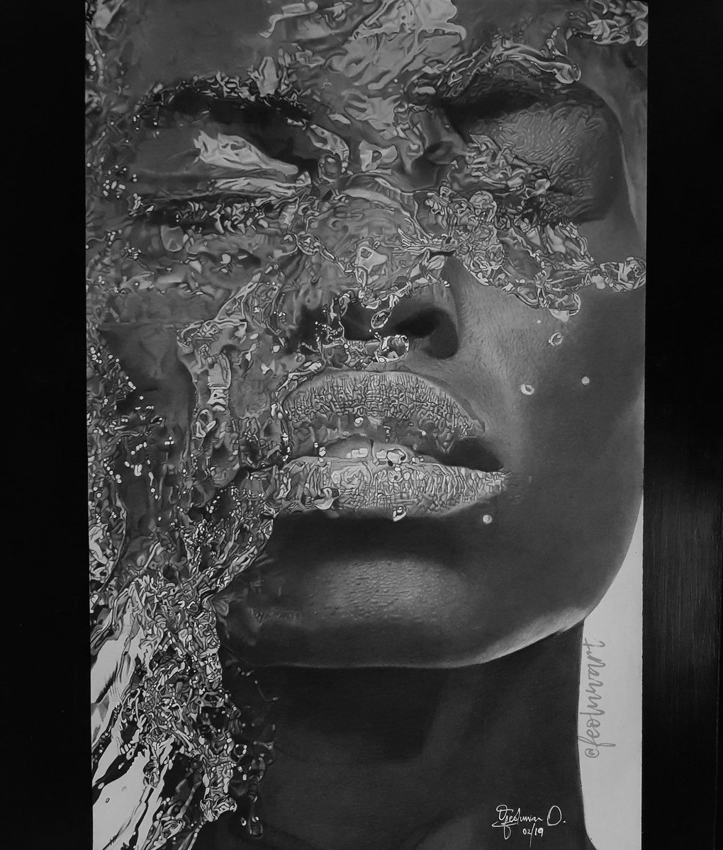feoluwart's tweet image. Hello #drawingwhileblack My name is Ifeoluwa, I am a portrait hyperrealism artist from Nigeria.  I use graphite and charcoal to create my works. These are my most recent drawings. Kindly like and retweet.