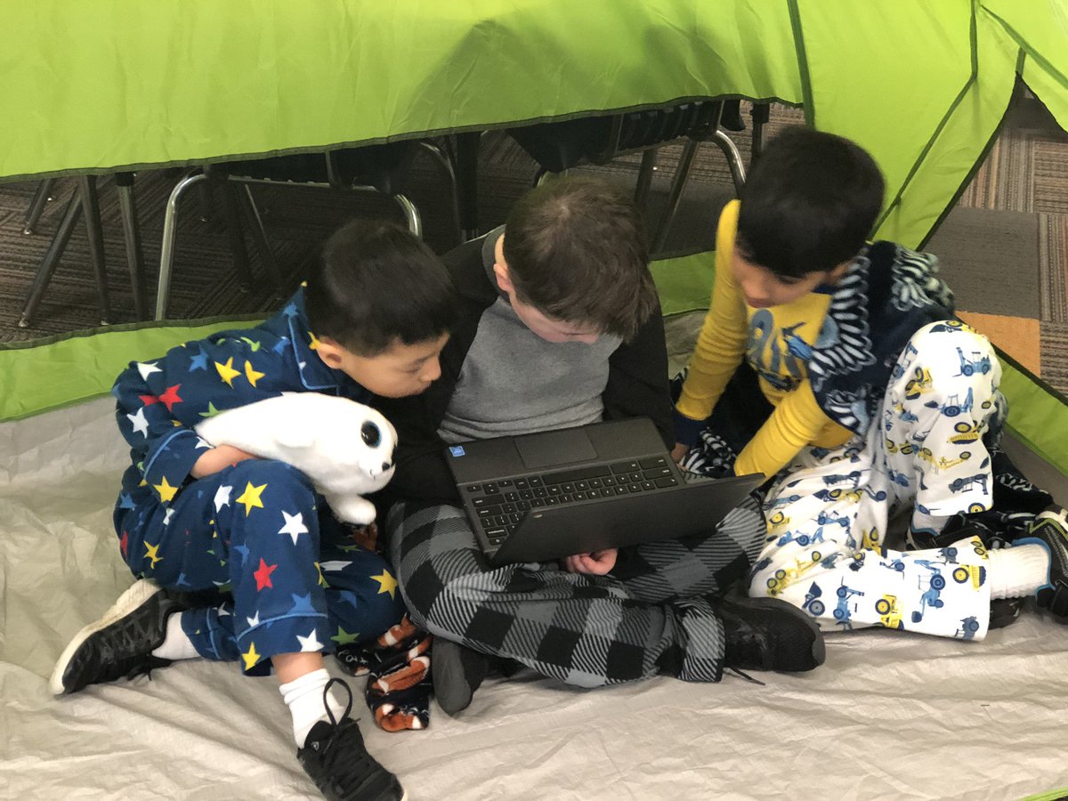 MrsCford_tweets's tweet photo. Pajamas, stations, tents, and lots of Dr. Seuss to celebrate #ReadAcrossAmericaDay. @MeganSack1 created a fun way to interact with lots of great books and provided hard copies as well as audio versions of the stories. #323learns #tlap #learnlap #leadlit #teachers https://t.co/lmRqh5LJku