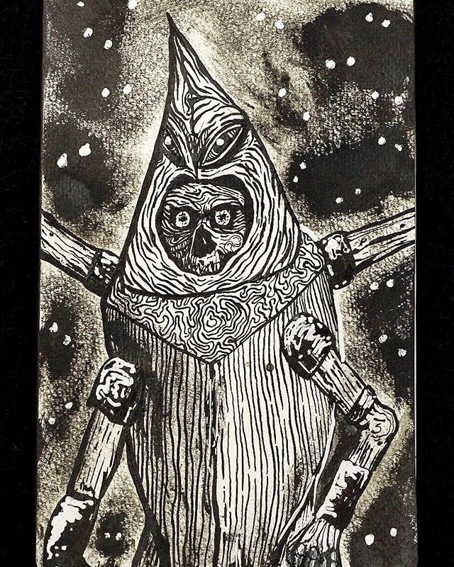 kevtetreault's tweet photo. Happy Friday! This weird doodle was done a couple days ago. Planning to get back at the ink and paper tonight. 
#weirddrawings #inkonsketchbook #skull💀 #dippen #pilotparallel #moleskineartjournal #inkillustration #art #fridays https://t.co/4i5BnJBxkg https://t.co/VNt9fC16y6