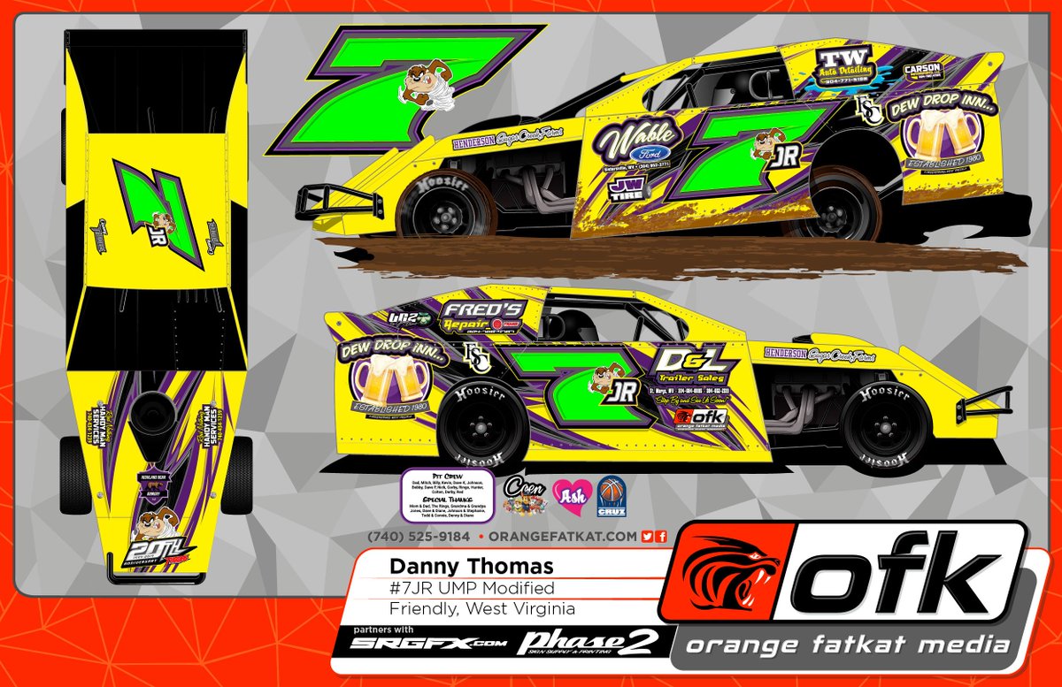 theorangefatkat's tweet photo. Danny Thomas' 2019 UMP Modified #FatkatLivery https://t.co/3EBDh1ODUf