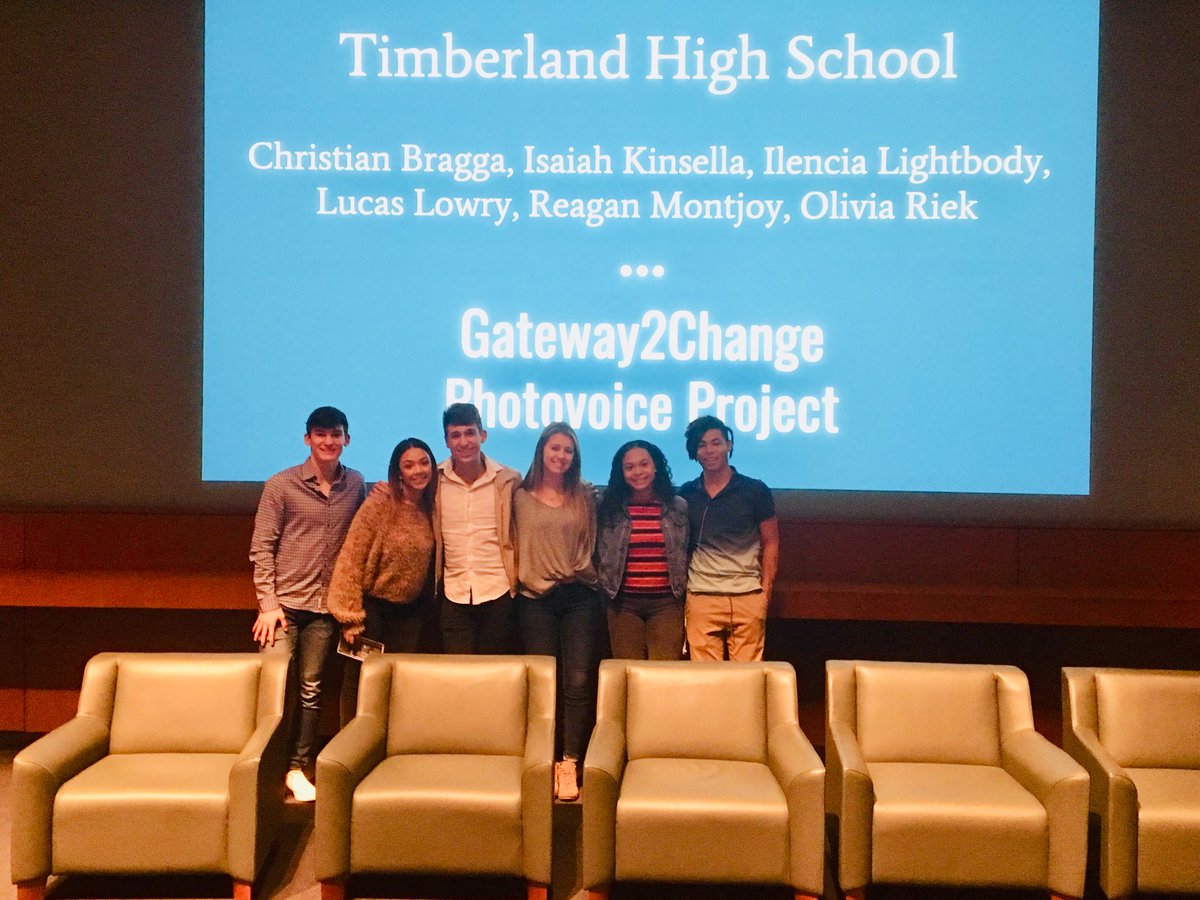 THSASchulte's tweet image. Presentation went great! Proud to have these students representing Timberland💚💙 #G2Cplus