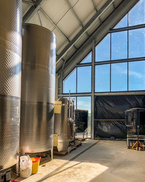 Our new distillery coming along &amp; looking spectacular in the (unexpected) February sun earlier this week. With large windows on both floors, you can expect views across the fields out to the horizon while you learn about rum distillation and enjoy our rum direct from the source.