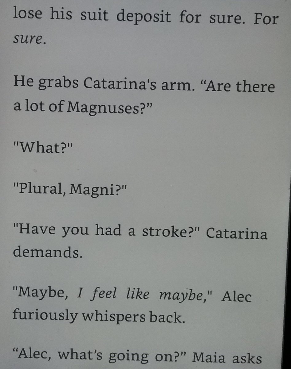 magnusandalec_'s tweet photo. OMG I AM DEAD ON THE FLOOR I CANNOT FUCKING BREATHE
MAGNI
"Have you had a stroke?"
😂😂😂😂😂😂😂😂😂
#TLHHfic @fatalewrites https://t.co/0tDjNoxEQP