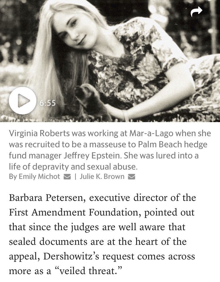 <a href="/jkbjournalist/">julie k. brown</a> She was working at Maralago....