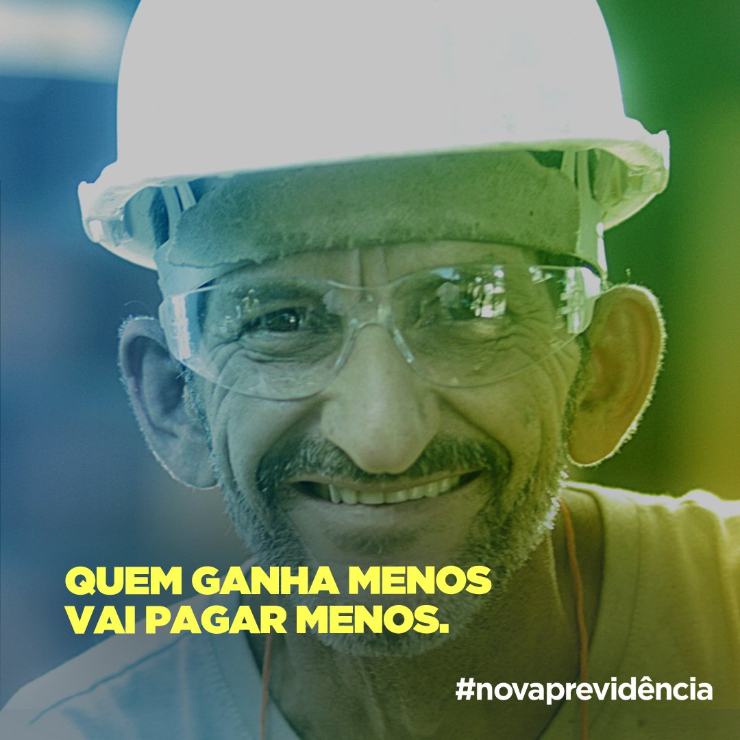 Com a #novaprevidência, quem ganha um salário mínimo vai pagar menos do que paga hoje! Entenda a proposta. goo.gl/1tMNuC