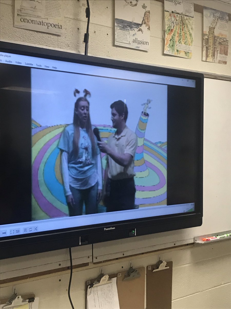 PrincipalDD1776's tweet photo. We love ❤️ having our teachers guest star on the Morning Show!  #readacrossamerica2019 https://t.co/mUGE6QfOyw
