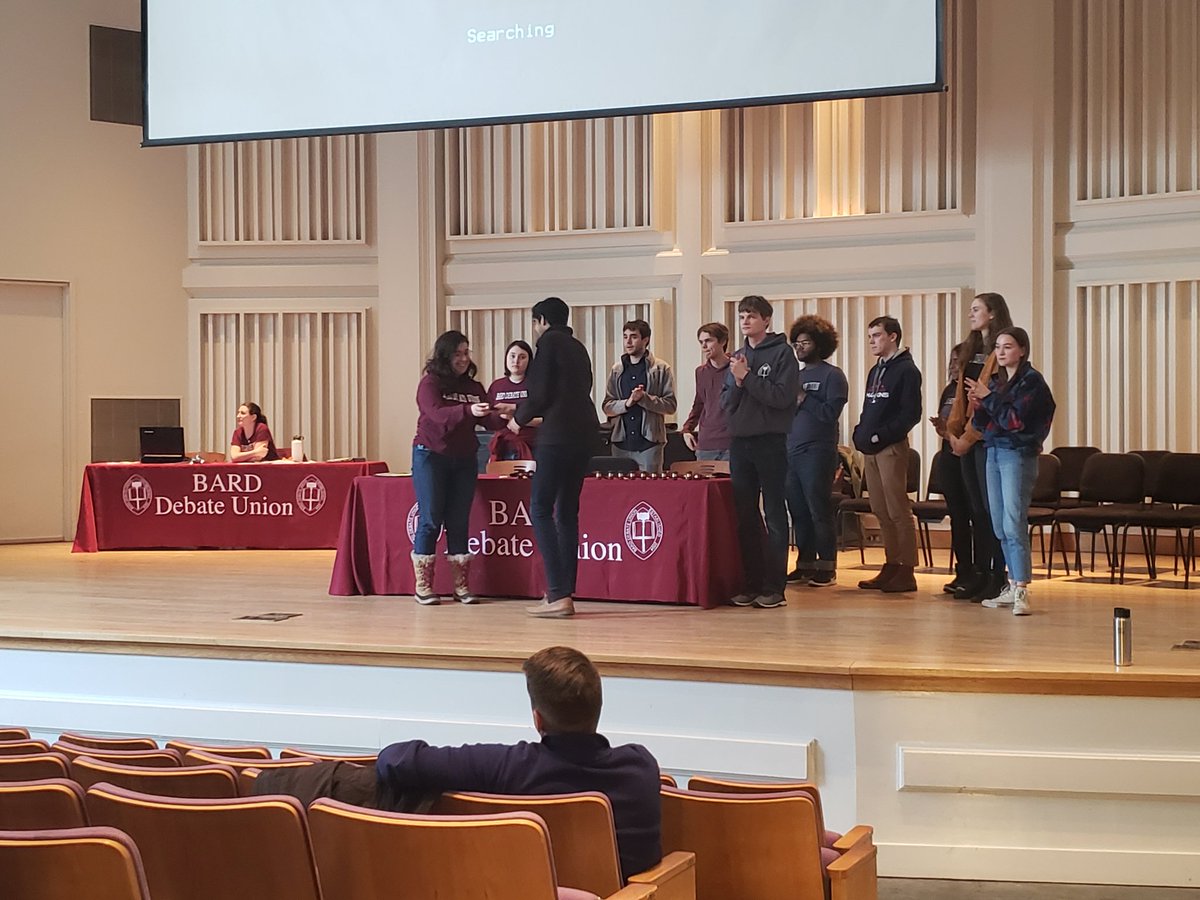 msgrey_ahs's tweet photo. Congratulations to Arlington's debate club who competed at the 8th Annual Debate Tournament at Bard College today. So many of our first-time debaters did a great job. Keshav Ramji placed in the top 10 overall speakers! Great job everyone 👨🏽‍⚖👩🏼‍⚖ https://t.co/w8JvYHI6lZ
