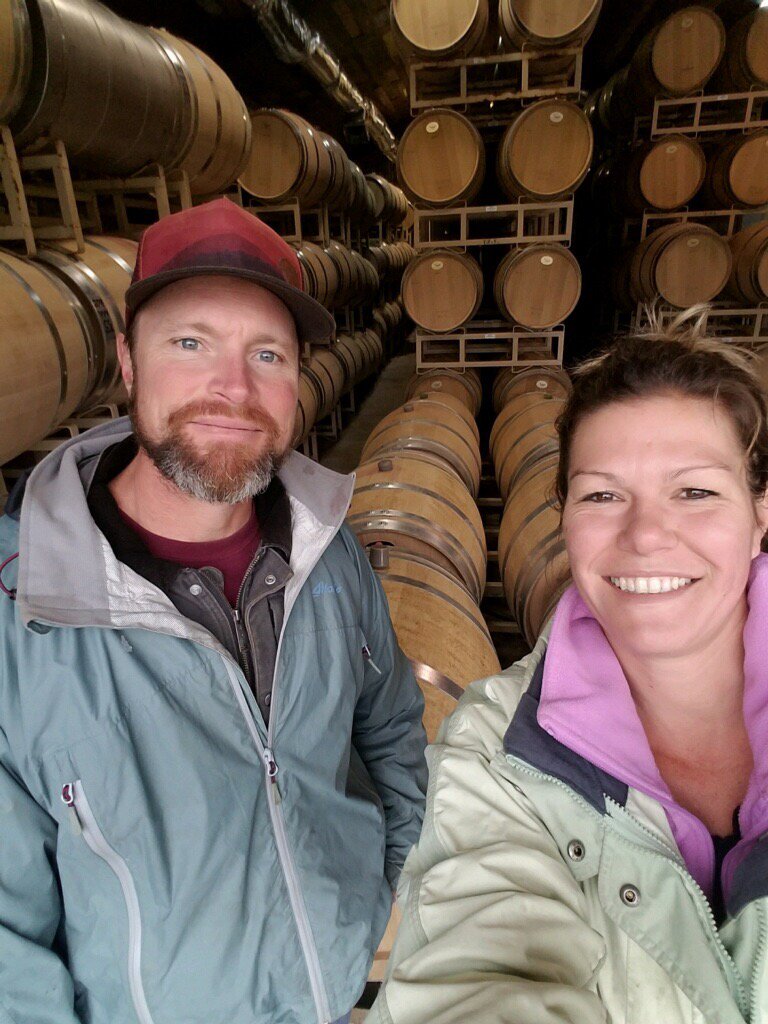 VinaModa's tweet image. Nathan &amp;amp; Marlene are racking down barrels as we prepare to bottle our 2016 vintage! The maze of barrels is so fun.