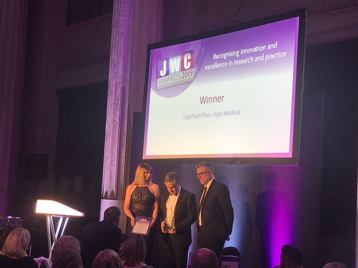 JWCeditor's tweet photo. And the winner of the Most Innovative Product Award is… UrgoStart Plus, Urgo Medical! Congratulations! #JWCAwards @UrgoMedicalUK https://t.co/163jrpc132