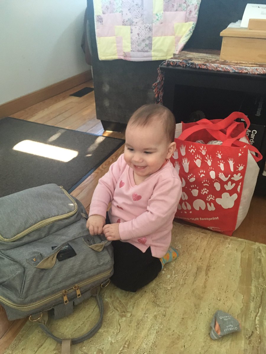 lilmiss_sask's tweet photo. This little monkey is having her first ever sleep away from my since the NICU #grammasleepover #excited #sad #butSLEEP https://t.co/dzCP4oidXm