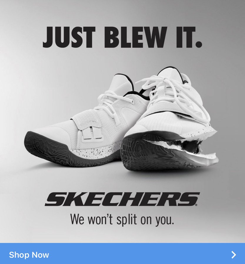 Soltero repertorio Goma Skechers Takes Shots at Nike in 'Just Blew It' Ad