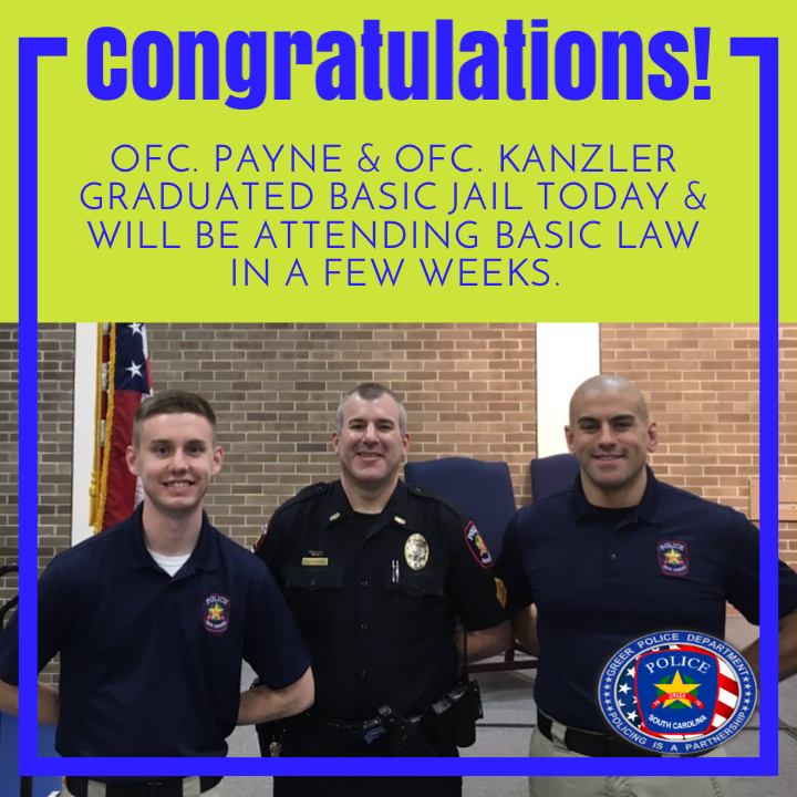 GreerPolice's tweet image. #greerpd #policingisapartnership #academygraduation