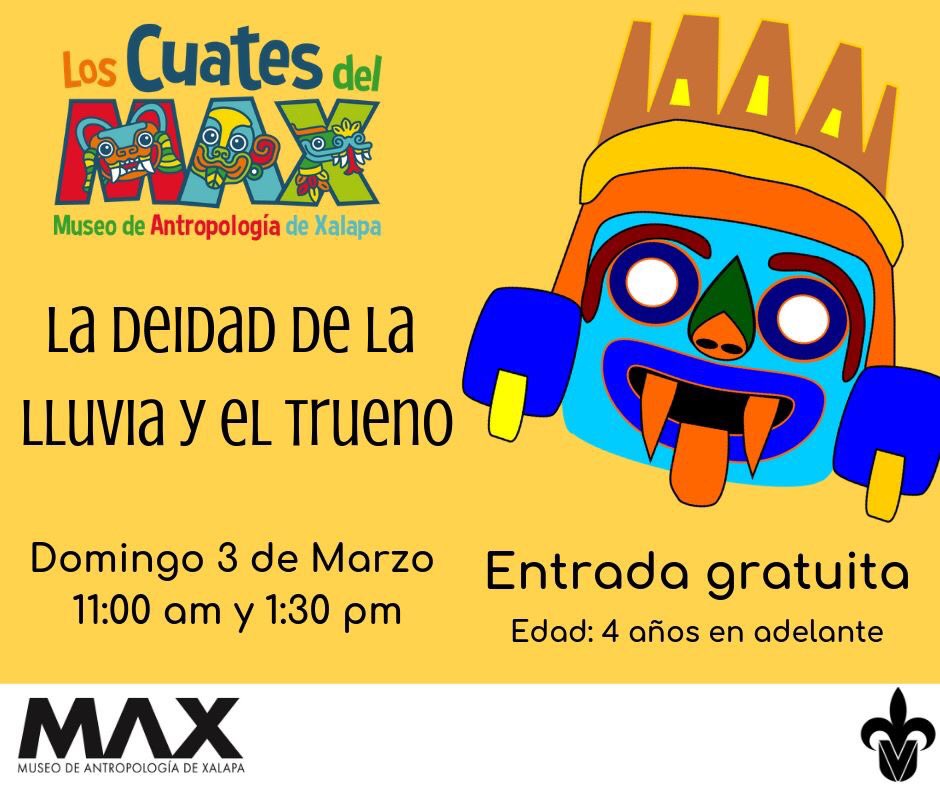 MuseoMAX's tweet photo. Esperamos el domingo 3 de marzo a las niños y niñas de 4 años en adelante a las actividades de #CuatesDelMAX no te lo pierdas #MuseoMAX #Xalapa https://t.co/mO0iFnZdn1