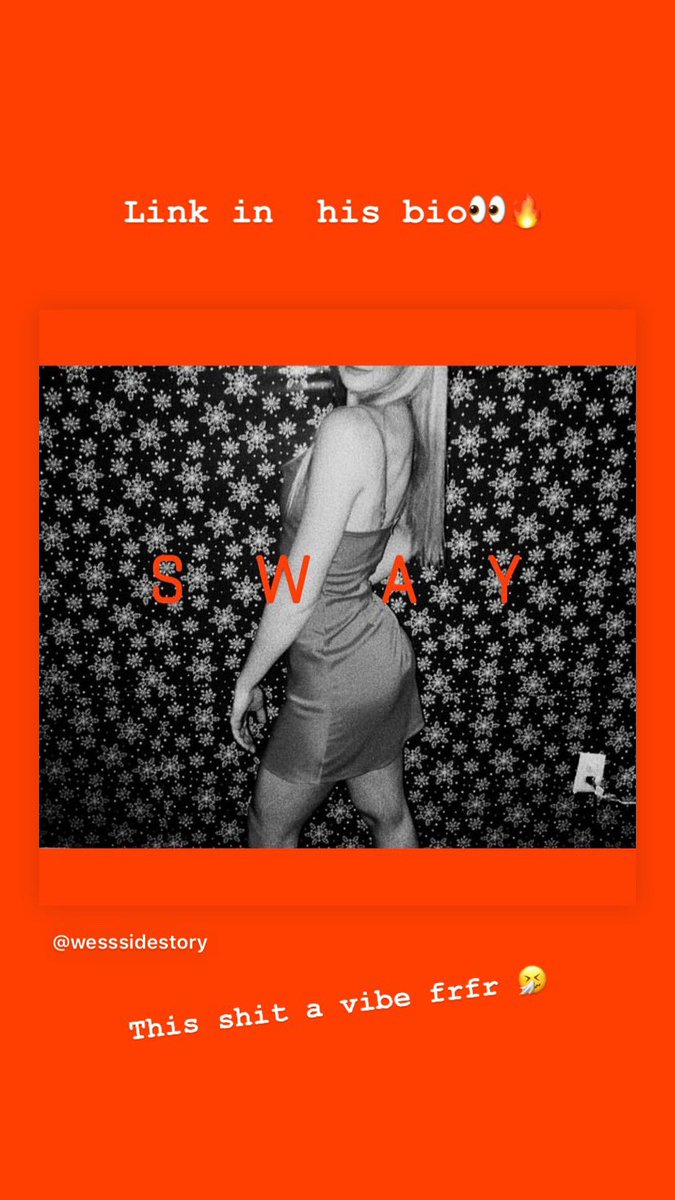 CLucianoNRM's tweet photo. Go ahead and check out @wessidestory_ new song, “Sway”. This shit wavy as hell, prod. By @desnich_42
#NewRen⚜️ https://t.co/dbJTCXO68W