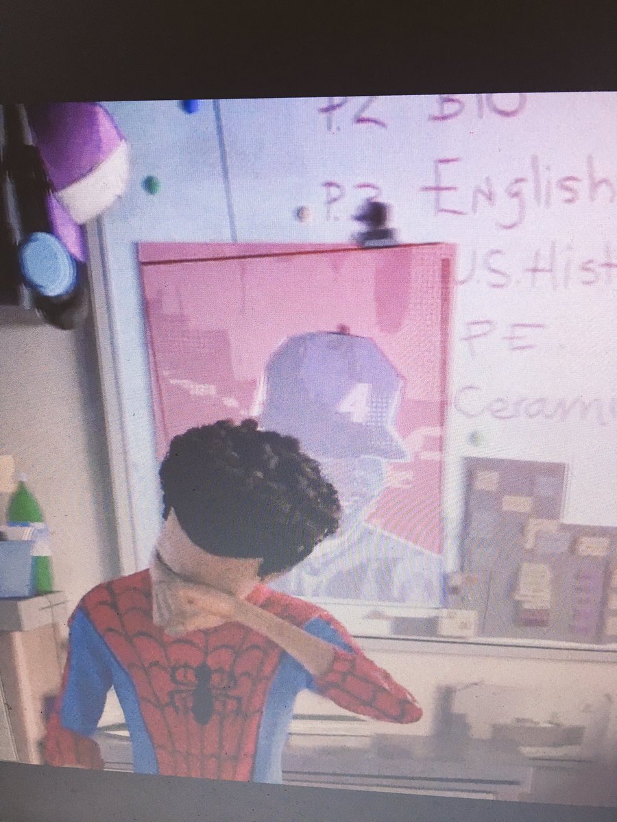 Arno_Feys's tweet photo. Probably really late with this but loving the genius reference! @chancetherapper #SpiderMan https://t.co/1KG7wrPLjl