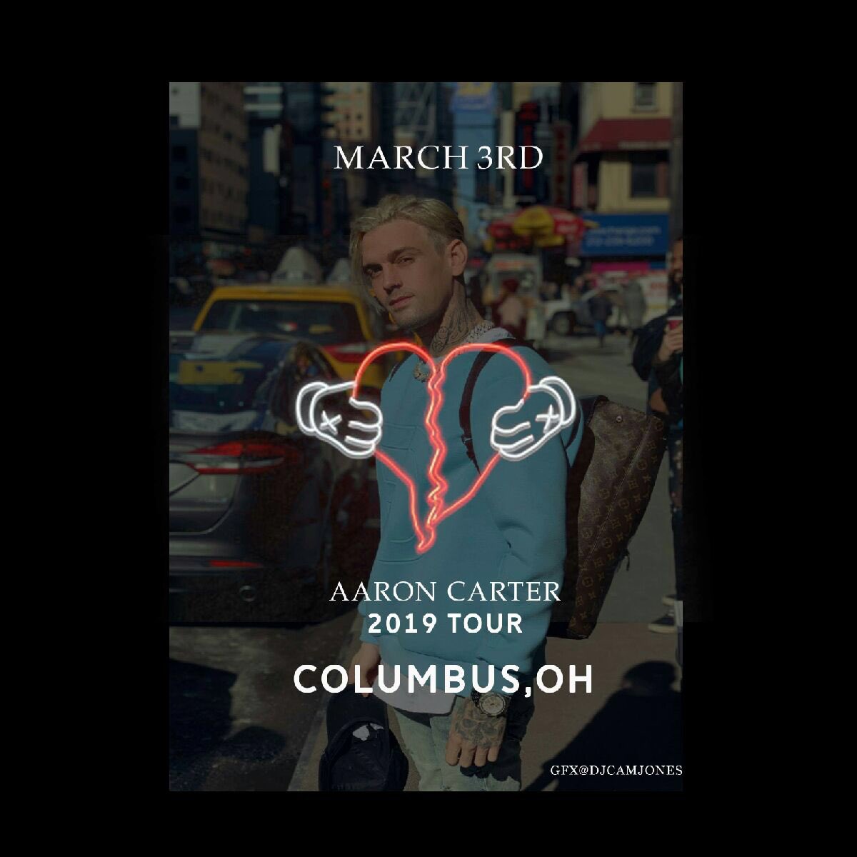 Columbus, OH - MARCH 3, 2019 •

#Columbus #Ohio #RumbaCafe #AaronsParty #AaronCarter #LøVë

TICKETS & VIP: aaroncarter.com