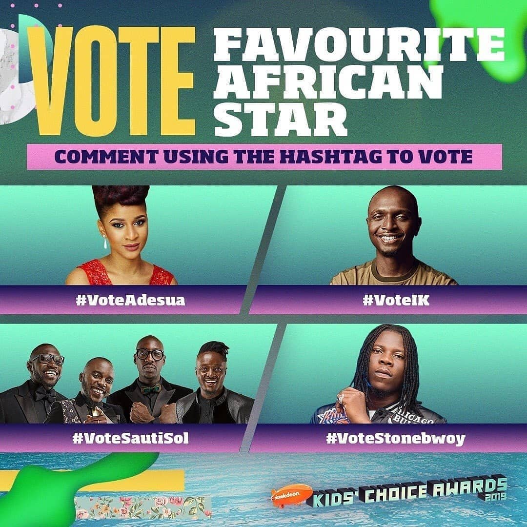 RonnieIsEveryw1's tweet photo. Great News!!! #BhimNationPresident

_

@stonebwoyb nominated @nickelodeon_africa Kids Choice Awards 2019.

_

Let's all join hands and hashtag #KCA #VoteStonebwoy To Vote On Twitter . https://t.co/XEhFtdW227
