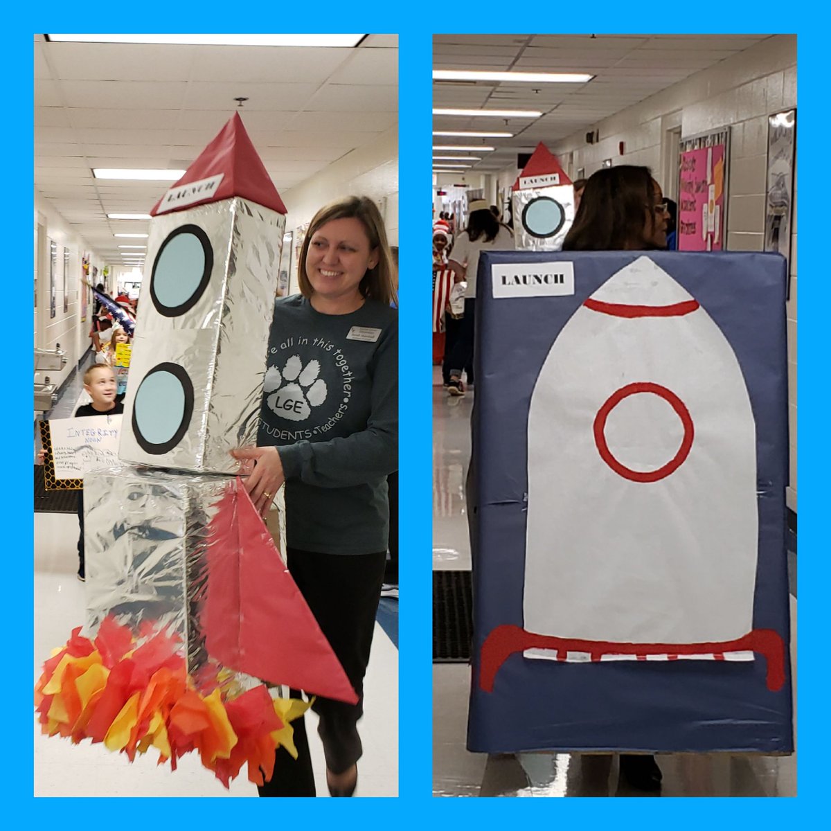Admin helped end a week long Read Across America celebration by leading our character/vocabulary parade. #bettertogetherhenry #HenryReads #TeamWorkMakesTheDreamWork