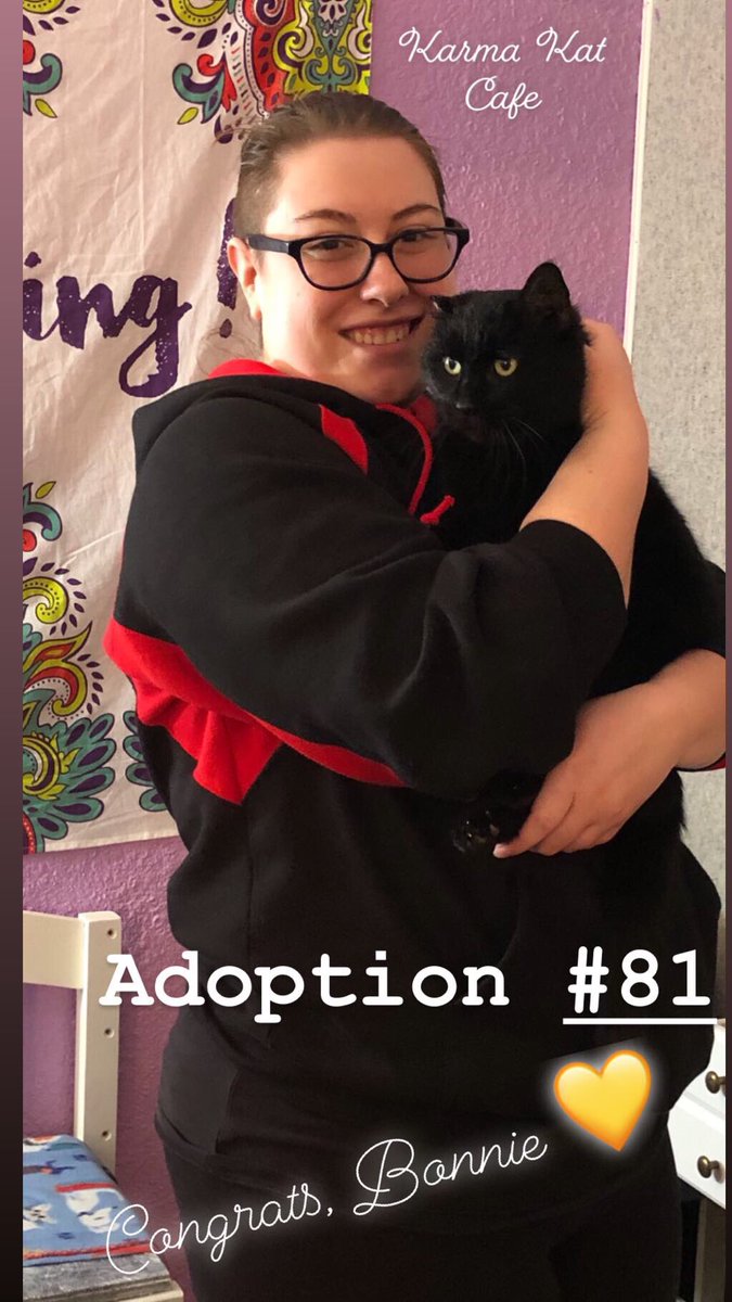 Adoption #81!!! We’re so happy for you, Bonnie! 😻 #AdoptDontShop