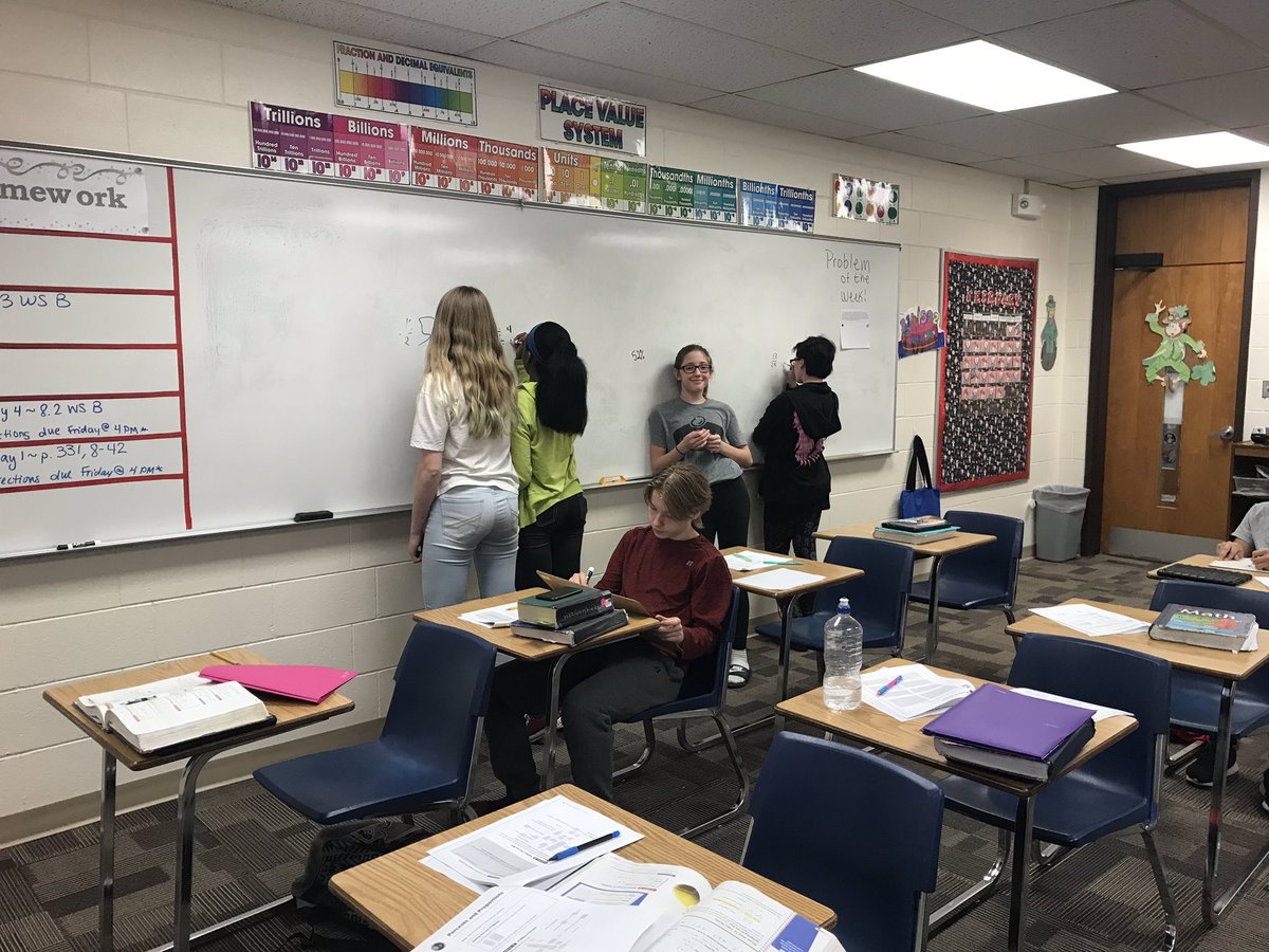 mathlunneborg's tweet photo. Seventh graders had some #BoardTime to practice working with percents in #Math7. #milnormath https://t.co/lz2Xcqf0Bg