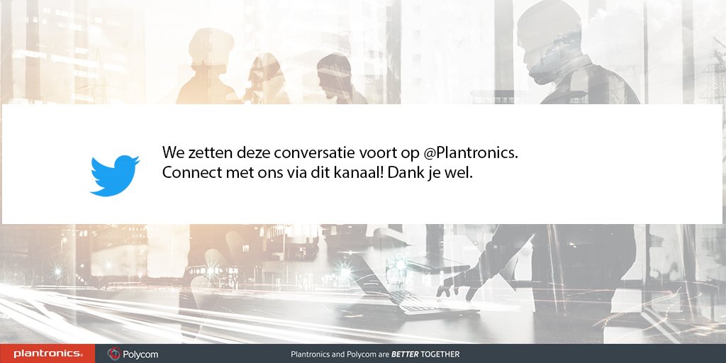 Plantronics NL tweet media