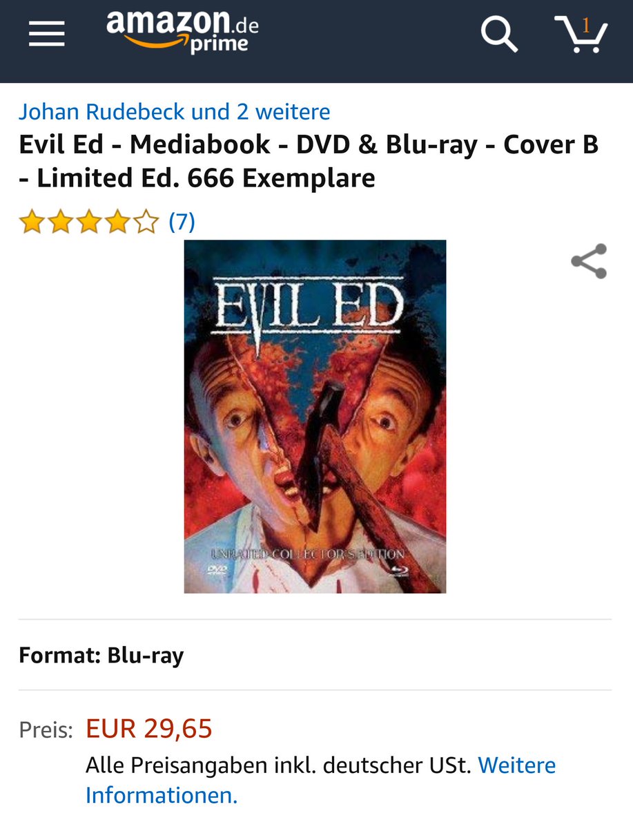 MrMullder's tweet image. Hoffe der lohnt sich. Wollte ich vor Jahren schon mal sehen. #EvilEd 😁😁