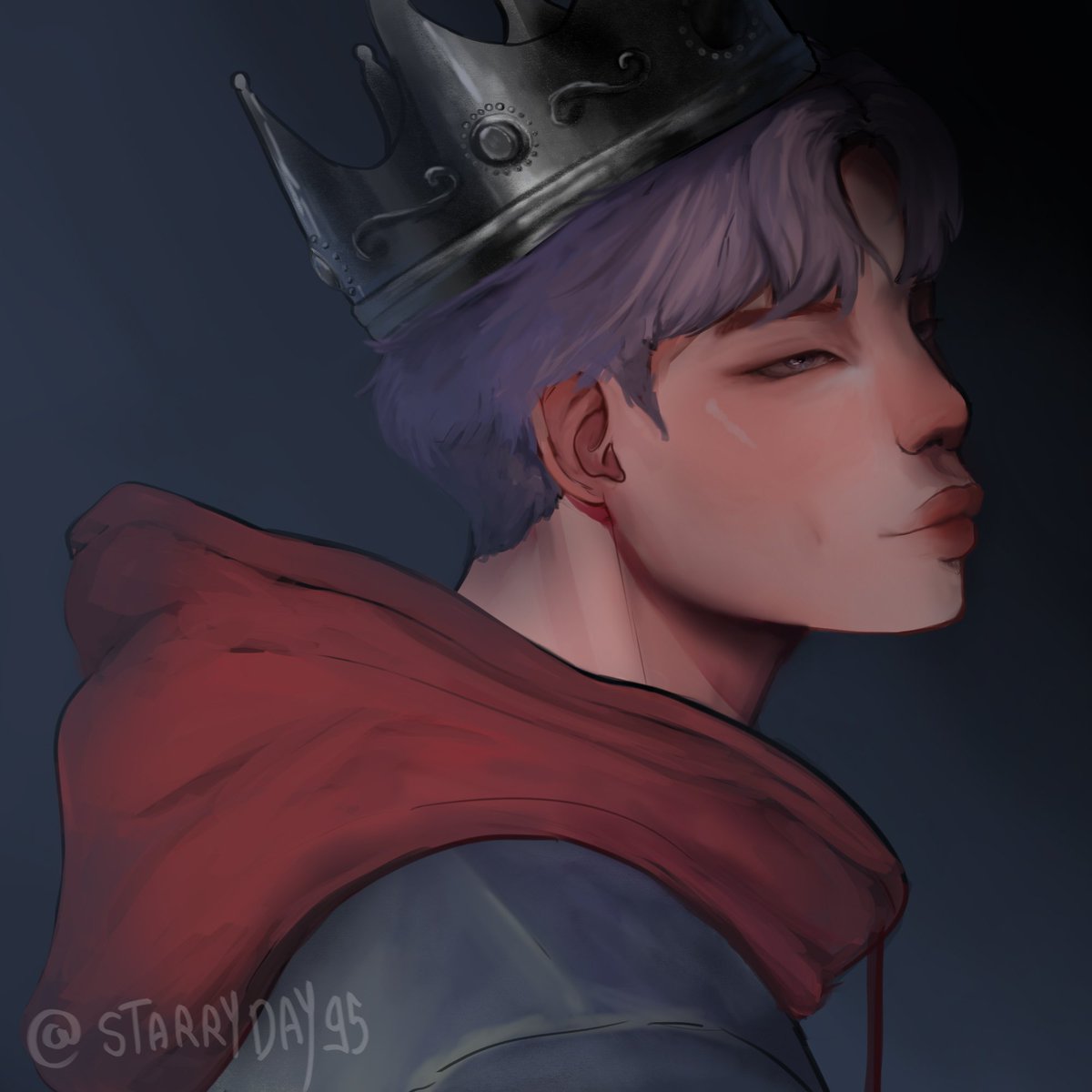 asterillus_'s tweet photo. [ Life is a train trip, the time is so cruel ]

I drew joon in my fav era <3 grape king joonie
Hope you like it~💘
#namjoon #springday #springday2years #btsfanart #rm #grapemon https://t.co/OOhVIk6C7V