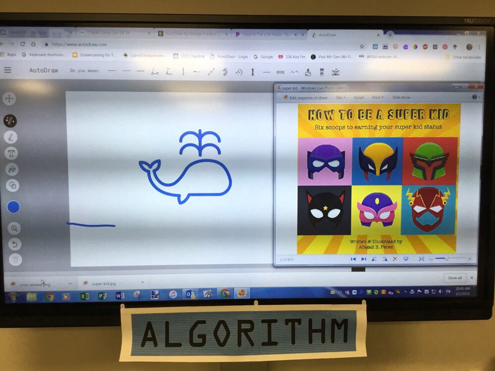CEStechteach's tweet photo. Super Kids illustrating their super powers with AutoDraw.@CESSouthlake @Carrollisd #CEFSuperKid #SuperKidChallenge #HowToBeASuperKid https://t.co/oW5MghNhCy