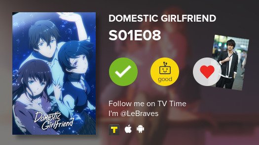 OfPandemonium's tweet photo. I've just watched episode S01E08 of Domestic Girlfri...! #tvtime https://t.co/6Ik41G78ic https://t.co/o1fBhAeJE7