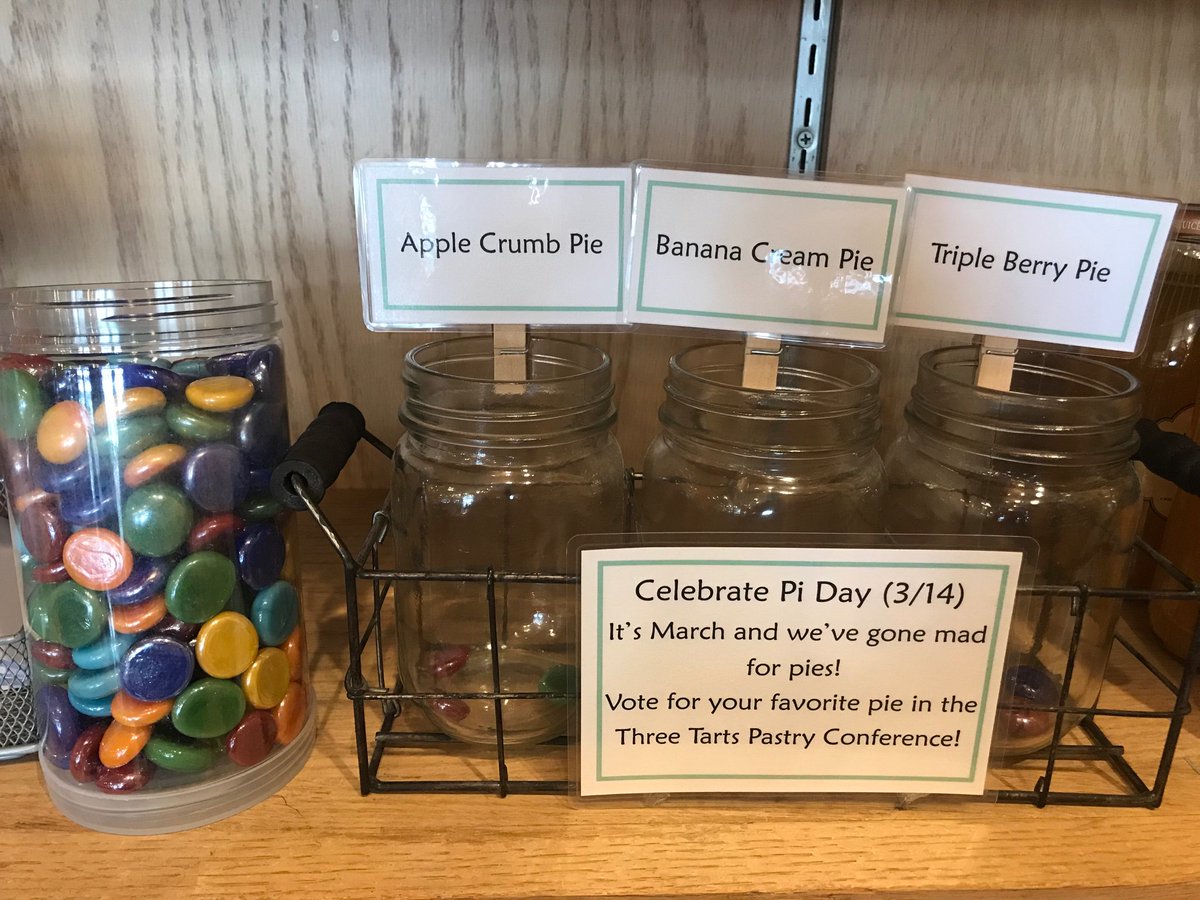 ThreeTarts's tweet photo. It’s March Pie Madness at Three Tarts! Vote for your favorite pie! Vote the Chicago way- early and often 😉 #piemadness #pies #vote https://t.co/rhFe6E1b8P